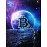 Tableau sur toile Bitcoin Twilight