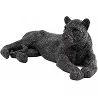 Sculpture Lionne en strass noir