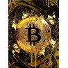 Tableau sur toile Bitcoin gold